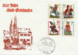 Jubiläumspostkarte von 1970 (Archiv der Kreissparkasse Gelnhausen)