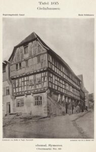 Der Symeren, erstmals 1305 erwähnt, in einem Foto von Ludwig Bickell 1897. (Archiv des Geschichtsverein Gelnhausen)