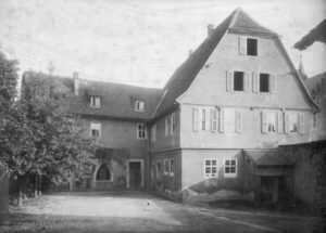 Stadtschreiberei 8 war von 1821 bis 1906 das erste Landratsamt in Gelnhausen. Foto von Max Halm. (Stadtarchiv Gelnhausen)