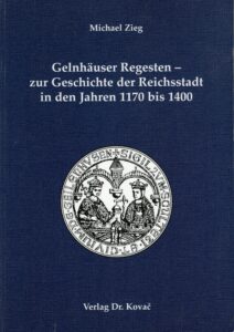 Gelnhäuser Regesten 1170-1400 Cover Vorderseite